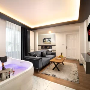 Bakırköy günlük kiralık ev iç görünümü, modern tasarım ve konforlu yatak